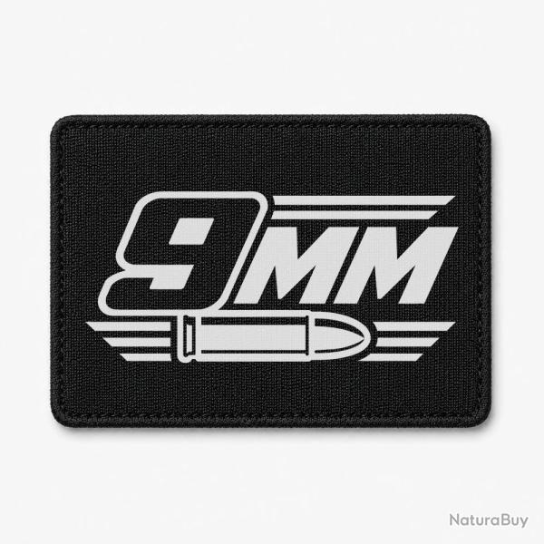 Patch Tir Sportif - Calibre 9 mm - Noir / Blanc