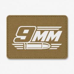 Patch Tir Sportif - Calibre 9 mm - Coyote / Blanc