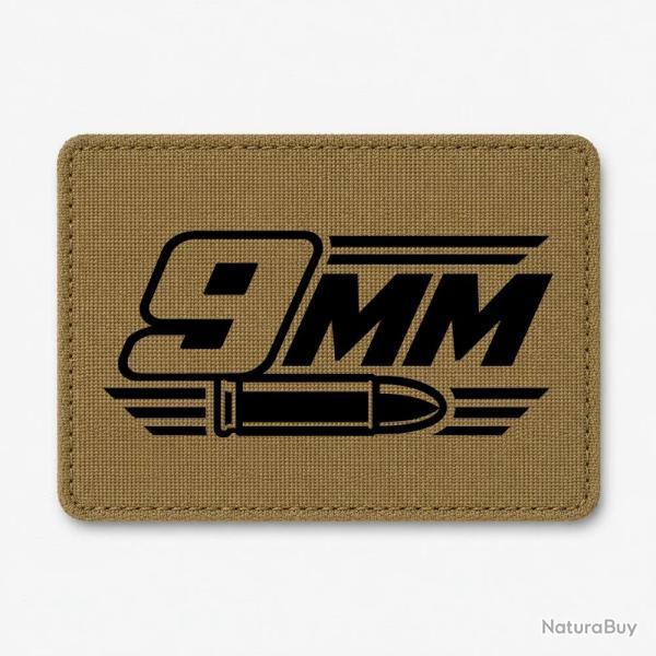 Patch Tir Sportif - Calibre 9 mm - Coyote / Noir