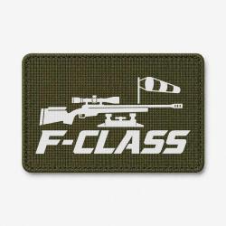Patch Tir Sportif - F-Class - Carabine et manche &agrave; air - Olive / Blanc