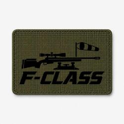 Patch Tir Sportif - F-Class - Carabine et manche &agrave; air - Olive / Noir
