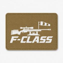 Patch Tir Sportif - F-Class - Carabine et manche &agrave; air - Coyote / Blanc