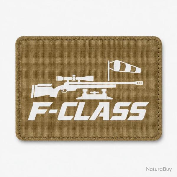 Patch Tir Sportif - F-Class - Carabine et manche � air - Coyote / Blanc