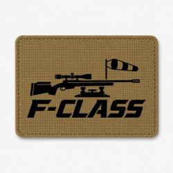 Patch Tir Sportif - F-Class - Carabine et manche &agrave; air - Coyote / Noir