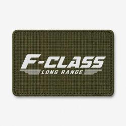 Patch Tir Sportif - F-Class Long Range - Tireur couch&eacute; - Olive / Blanc