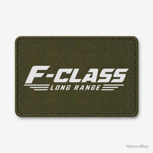 Patch Tir Sportif - F-Class Long Range - Tireur couch� - Olive / Blanc