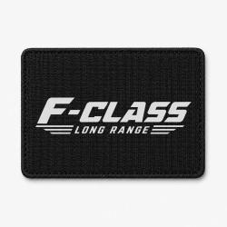 Patch Tir Sportif - F-Class Long Range - Tireur couch&eacute; - Noir / Blanc