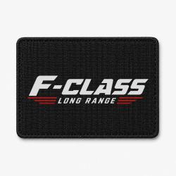 Patch Tir Sportif - F-Class Long Range - Tireur couch&eacute; - Noir / Orange