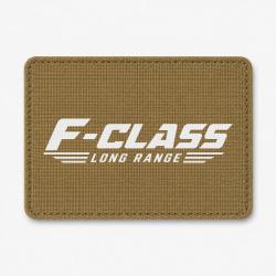 Patch Tir Sportif - F-Class Long Range - Tireur couch&eacute; - Coyote / Blanc