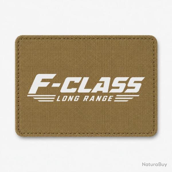 Patch Tir Sportif - F-Class Long Range - Tireur couch� - Coyote / Blanc
