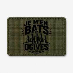Patch Tir Sportif - Je m'en bats les ogives - Olive / Noir