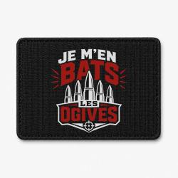 Patch Tir Sportif - Je m'en bats les ogives - Noir / Orange
