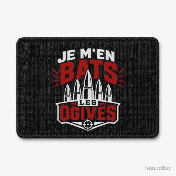 Patch Tir Sportif - Je m'en bats les ogives - Noir / Orange
