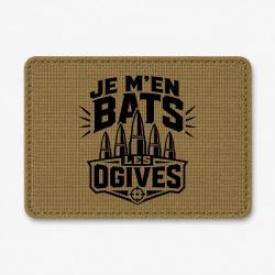 Patch Tir Sportif - Je m'en bats les ogives - Coyote / Noir