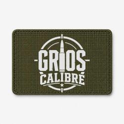 Patch Tir Sportif - Gros calibre - Cartouche - Olive / Blanc