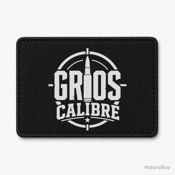 Patch Tir Sportif - Gros calibre - Cartouche - Noir / Blanc