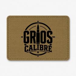 Patch Tir Sportif - Gros calibre - Cartouche - Coyote / Noir