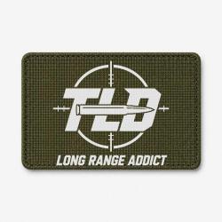Patch Tir Sportif - Long Range Addict - Olive / Blanc