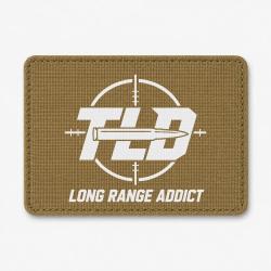 Patch Tir Sportif - Long Range Addict - Coyote / Blanc