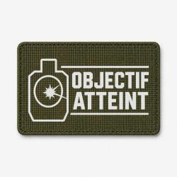 Patch Tir Sportif - Objectif atteint - Cible - Olive / Blanc