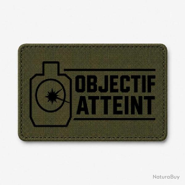 Patch Tir Sportif - Objectif atteint - Cible - Olive / Noir