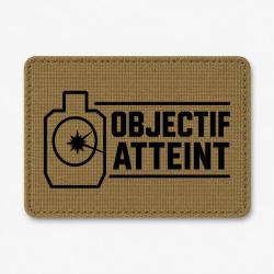 Patch Tir Sportif - Objectif atteint - Cible - Coyote / Noir