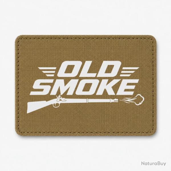 Patch Tir Sportif - Old smoke - Coyote / Blanc