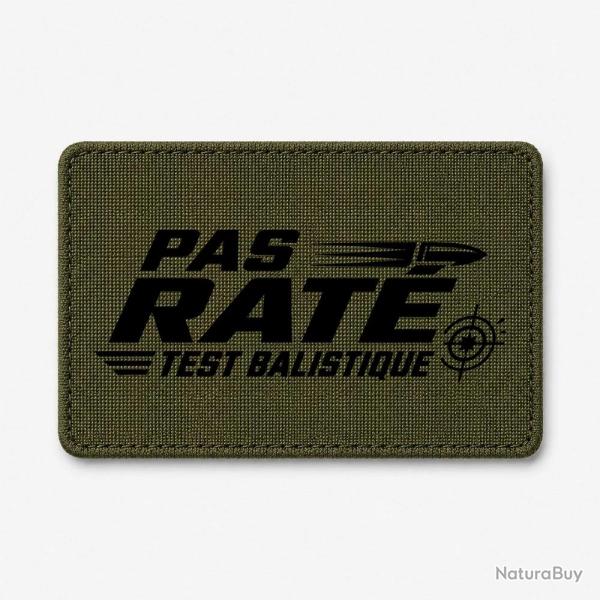 Patch Tir Sportif - Pas rat� - Test balistique - Olive / Noir