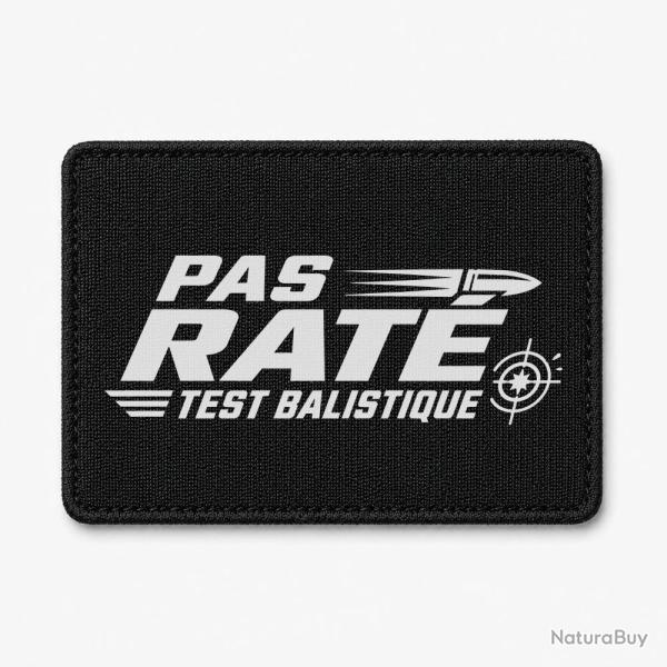 Patch Tir Sportif - Pas rat� - Test balistique - Noir / Blanc