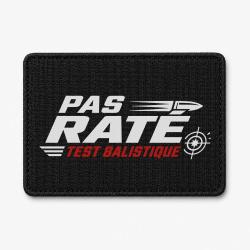Patch Tir Sportif - Pas rat&eacute; - Test balistique - Noir / Orange