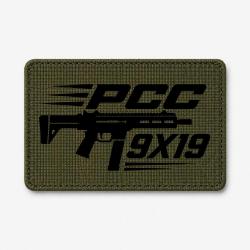 Patch Tir Sportif - PCC 9&times;19 - Olive / Noir
