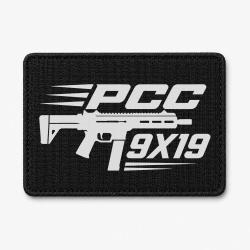 Patch Tir Sportif - PCC 9&times;19 - Noir / Blanc