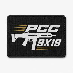 Patch Tir Sportif - PCC 9&times;19 - Noir / Orange