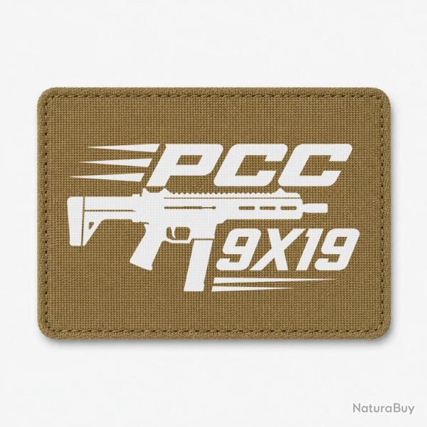 Patch Tir Sportif - PCC 9�19 - Coyote / Blanc