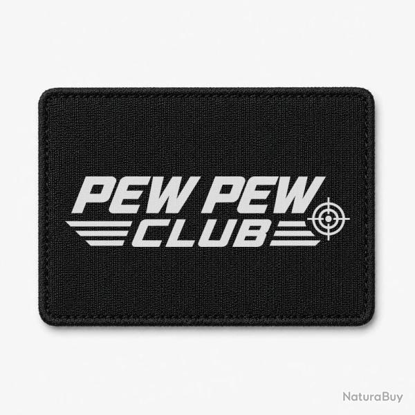 Patch Tir Sportif - Pew Pew Club - Noir / Blanc