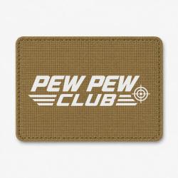 Patch Tir Sportif - Pew Pew Club - Coyote / Blanc