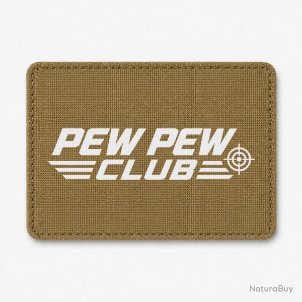 Patch Tir Sportif - Pew Pew Club - Coyote / Blanc
