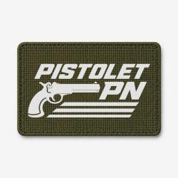 Patch Tir Sportif - Pistolet PN - Olive / Blanc
