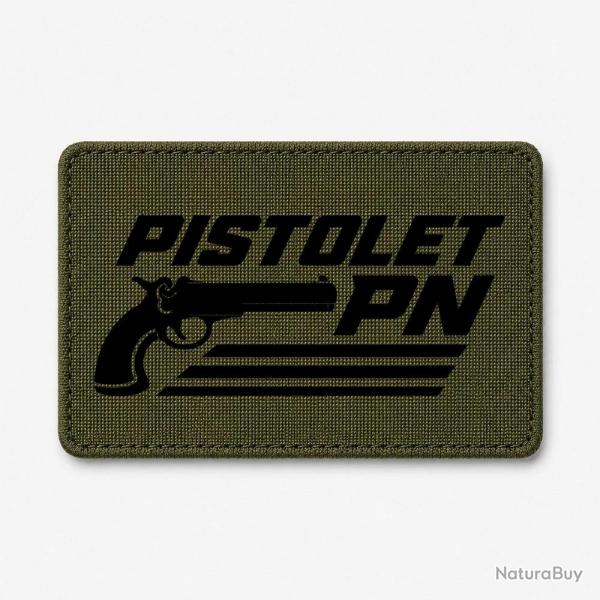 Patch Tir Sportif - Pistolet PN - Olive / Noir