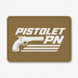 Patch Tir Sportif - Pistolet PN - Coyote / Blanc