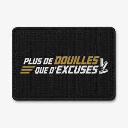 Patch Tir Sportif - Plus de douilles que d'excuses - Noir / Orange