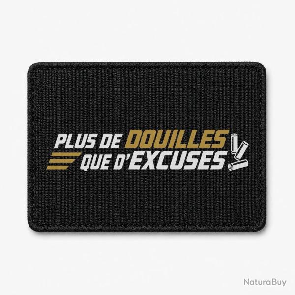 Patch Tir Sportif - Plus de douilles que d'excuses - Noir / Orange