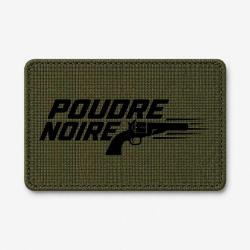 Patch Tir Sportif - Poudre noire - Typographie - Olive / Noir