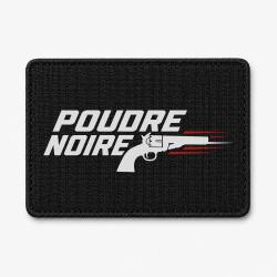 Patch Tir Sportif - Poudre noire - Typographie - Noir / Orange