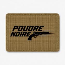 Patch Tir Sportif - Poudre noire - Typographie - Coyote / Noir