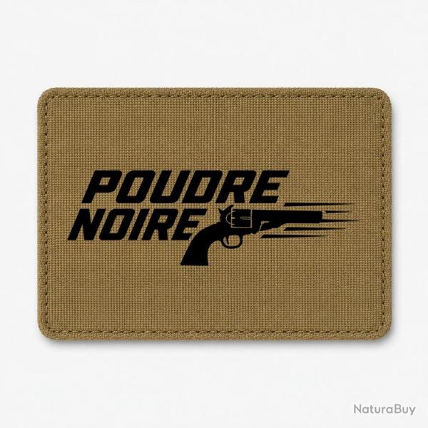 Patch Tir Sportif - Poudre noire - Typographie - Coyote / Noir