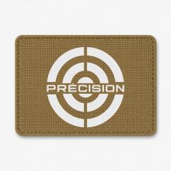 Patch Tir Sportif - Pr&eacute;cision - R&eacute;ticule - Coyote / Blanc