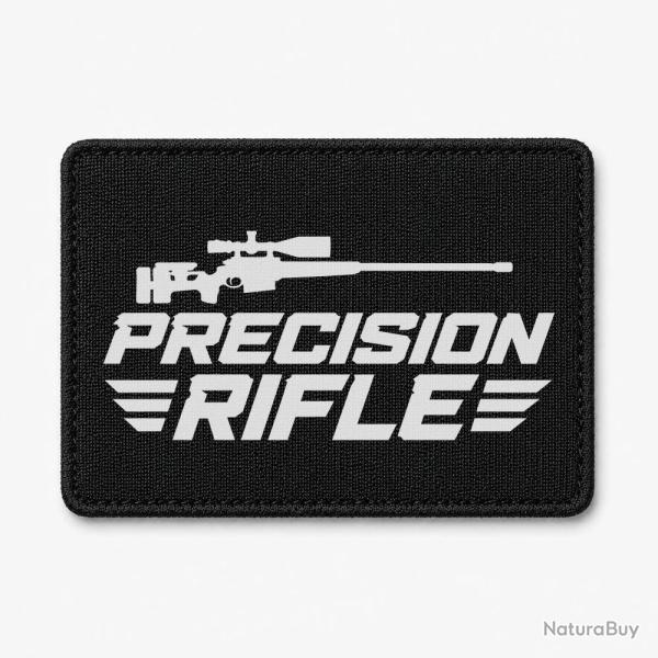 Patch Tir Sportif - Precision Rifle - Cible et carabine - Noir / Blanc