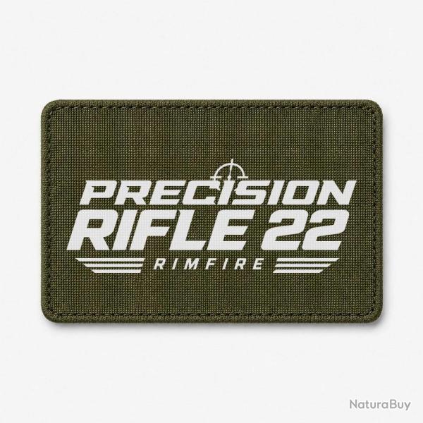 Patch Tir Sportif - Precision Rifle 22 - Rimfire - Olive / Blanc
