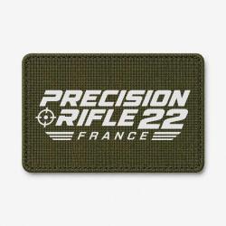 Patch Tir Sportif - Precision Rifle 22 France - Cible tricolore - Olive / Blanc